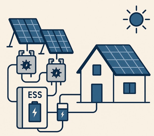 integrated with PV ESS and microinverter 