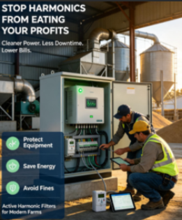 Le tueur caché de l'électricité dans l'agriculture : comment les filtres actifs d'harmoniques permettent d'économiser de l'argent réel sur votre exploitation