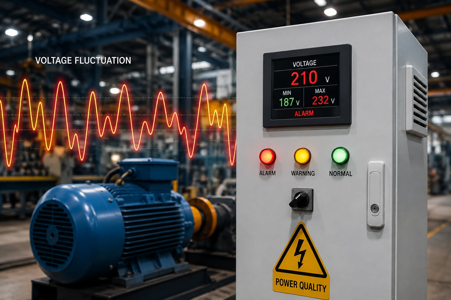 Comment les fluctuations de tension affectent les équipements industriels