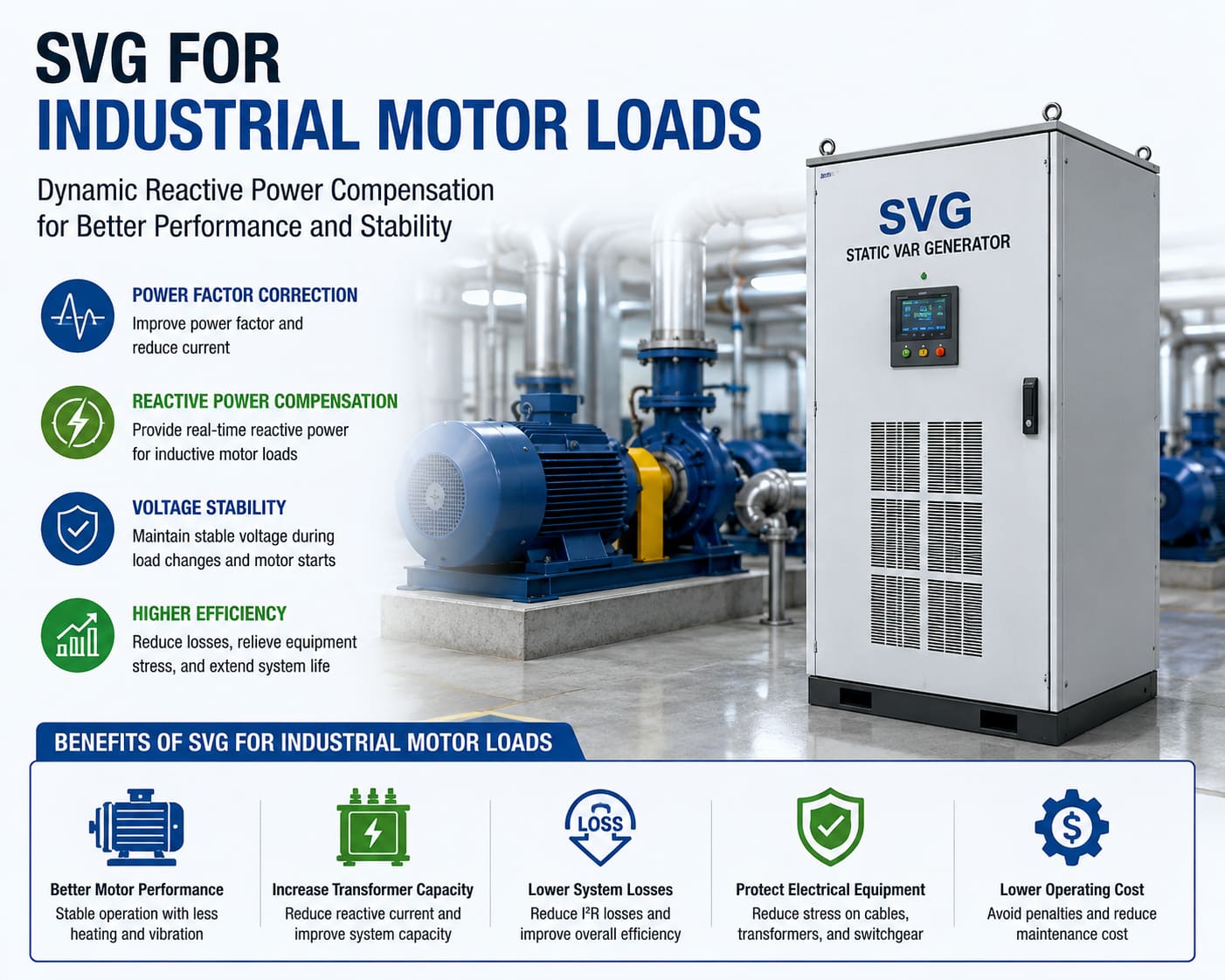 SVG pour les charges des moteurs industriels