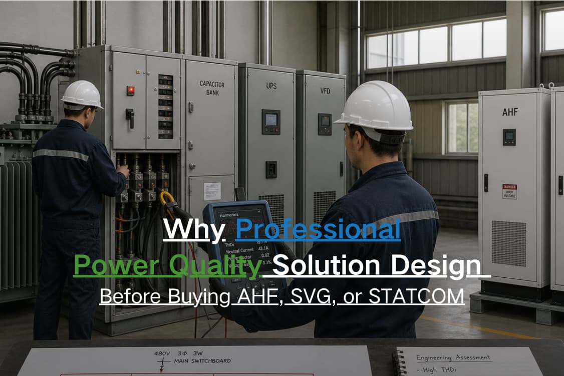 Pourquoi une conception professionnelle de la qualité de l'énergie avant l'achat d'un AHF, d'un SVG ou d'un STATCOM