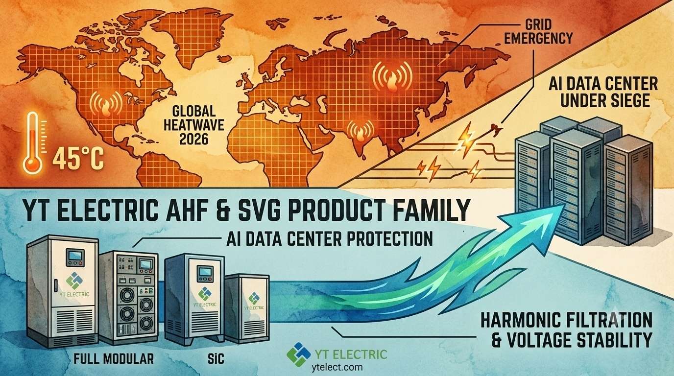 Centres de données IA sous pression : AHF et SVG de YT Electric protègent les réseaux mondiaux lors de la vague de chaleur record de 2026