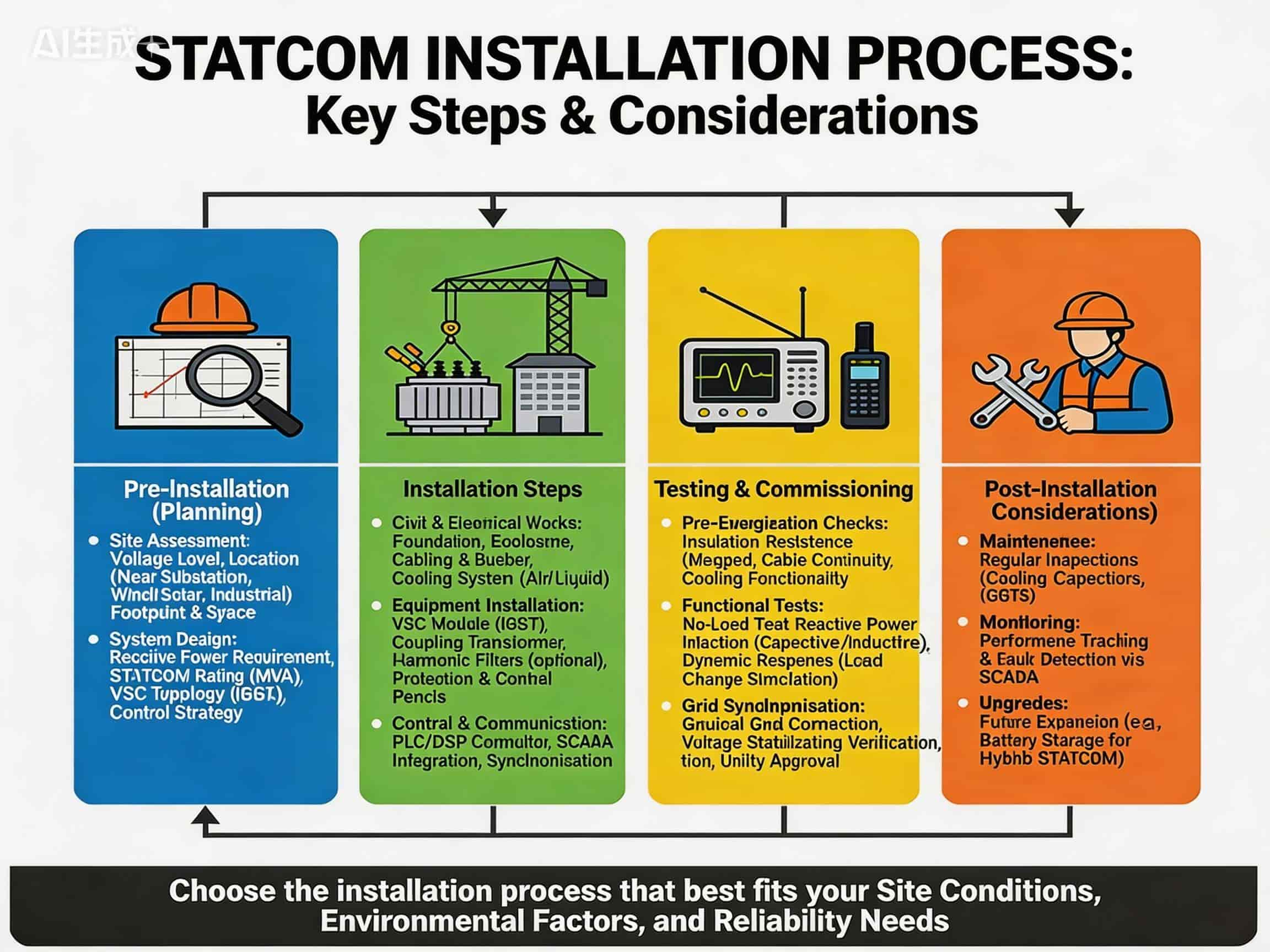 Installation de Statcom