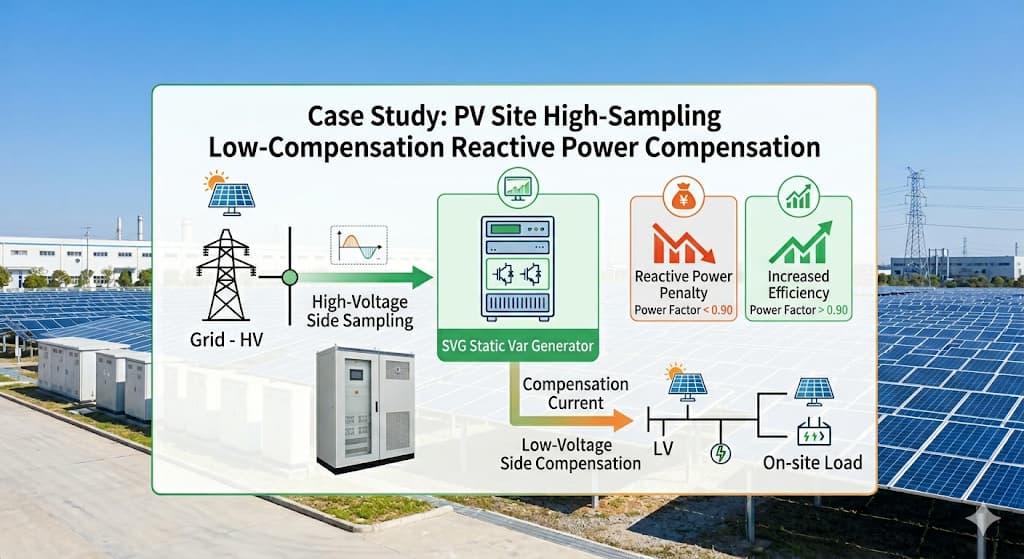 Cas d'application de la compensation de puissance réactive dans le domaine de la production d'énergie photovoltaïque